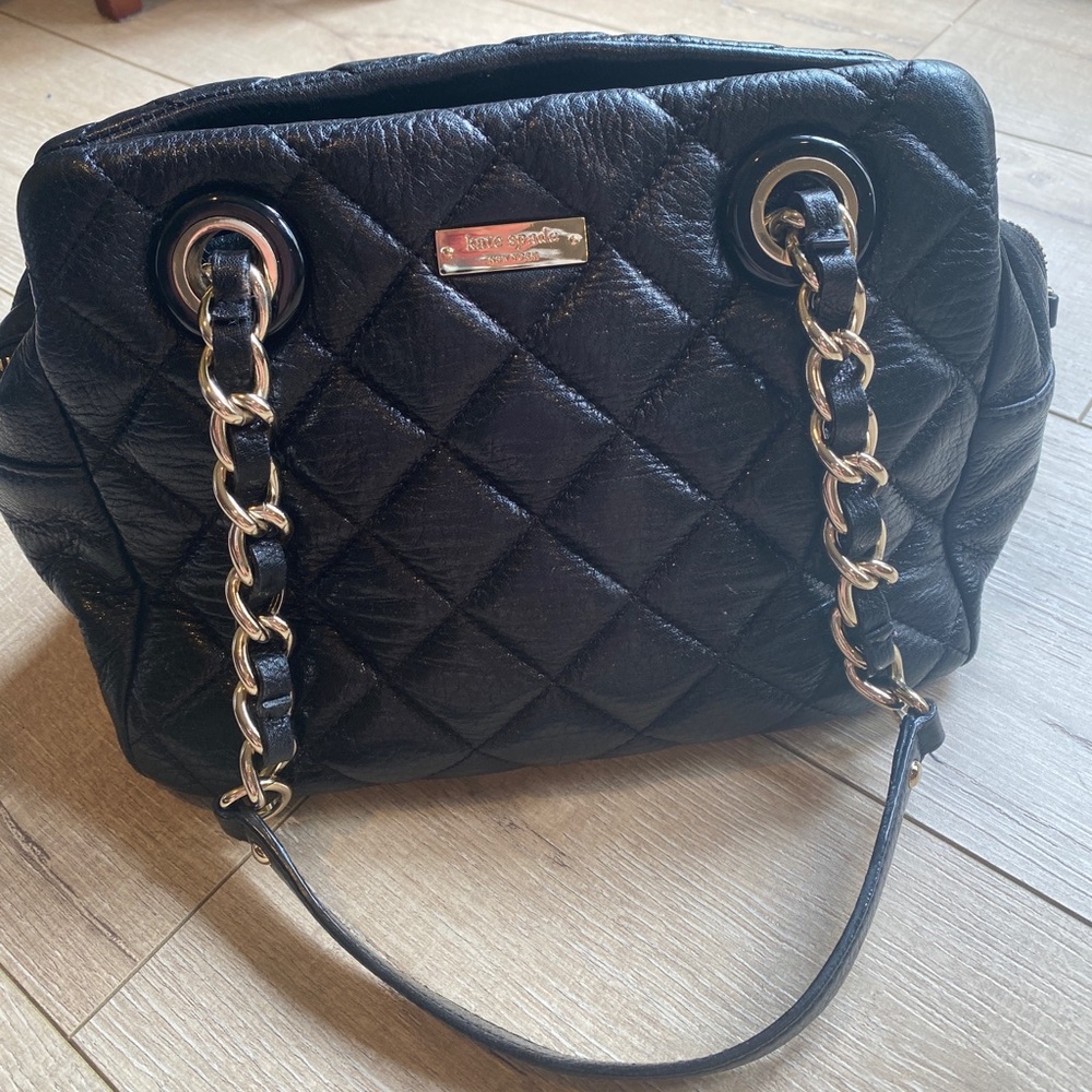 Kate spade quilted leather handbag